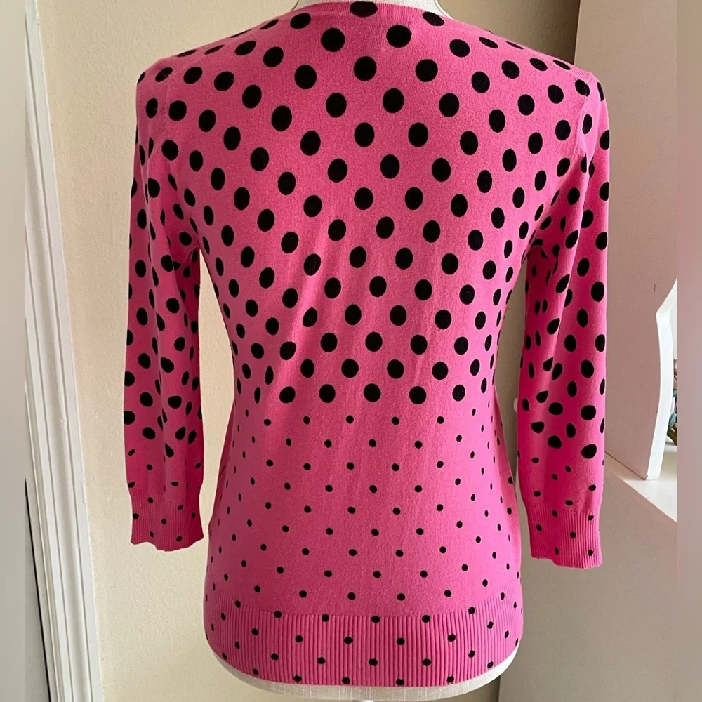 Cable & Gauge Dot Cardigan - Picture 3 of 6